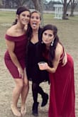 Wore to a wedding and loved the way it fit. Hugged me in all the right places. Stretchy material too! - Madison H.