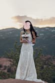 I wore this dress for my wedding photos! Simple but beautiful dress - Hyoju J.