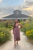 Perfect for an outdoor casual wedding. Did have issues getting creases out but probably just didn't steam it enough. - Neha S.
