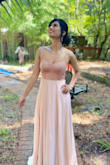 This dress is very pretty. I got so many compliments and it fitted really well.
I got it dry cleaned to get the wrinkles out of it and wore a 4-inch heel (still run long). But it is so beautiful that it was all worth it, - Akshita B.