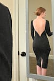 It fits perfect! The back is amazing! I got this for a gala and can't wait to wear it. - Nora F.
