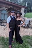If you are on the fence about this jumpsuit, just get it! It fit PERFECTLY!! I have a rather small chest after breastfeeding two kids(B cup) so I only had to wear pasties with it and wasn't constantly falling down. It was also long enough to wear 3" heels with and still tapped the ground. - Kristin M.
