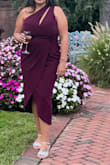 After reading the customer reviews, I decided to give this dress a try. Once I received it, I was in love! Dress fits nicely and received many compliments on the color. Yes I did have a little trouble with the zipper half-way (it would get stuck) but I took the dress to the local cleaners and it was an easy fix,  no need to replace the zipper. I definitely recommend this dress. Very flattering and the material is perfect.  Not hot or see-through. The girls fit nicely too!   Thank you, Lulus! - Janet P.
