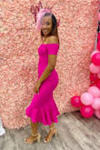 I purchased this dress for a bridal tea party. I received so many compliments! 
I ordered a size SMALL and it fits me so well. 
I can't wait to wear it again. - Brianna F.