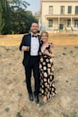 I was so pleasantly surprised by this dress! The fabric is very light and airy and the pattern was gorgeous in person. The neck was a bit of a deeper V than I'm used to but I just used boob tape instead of a bra and it worked so well! I got compliments all night on the dress! - Alyson R.