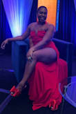 I absolutely LOVED my jumpsuit. I'm a shorty, so even with heels on it was too long, BUT it's a beautiful piece. My cheeks kept falling out the back when I'd get up from sitting down, but I received so much attention & positive feedback! If you're thinking about getting this, don't think too long. - Keli C.