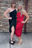 I saw this dress constantly as an ad and could not stop thinking about it. I bought it for a wedding and am so glad I did. It fits like a glove and is so unique. It's very comfortable and easy to move around in. So, so many compliments. Definitely obsessed with the dress. - Steph B.