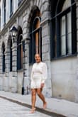 This dress fit really well and was super cute. I'm 5'8" so it ran a little short, however, that's my style! You won't be disappointed! I received so many compliments and stares! - Christie H.