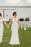This was exactly what I was looking for! It had a flattering fit and I loved the scalloped lace detailing on the top. The quality of the dress was the same as some that I had tried on in a bridal store, but for a much better price! I would recommend Lulus wedding dresses to anyone! - Jordyn R.