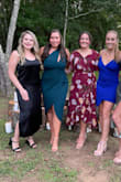 I would give this dress a 4.5 out of 5 stars. The color was gorgeous and the fit was sexy while still classy. Perfect for a wedding or formal affair. I will say that it was not supportive enough to wear without a bra and I had to keep tugging at the neckline to conceal my strapless bra. However, it was comfortable nonetheless and I was flooded with compliments both from pictures and in person. - Jessica E.