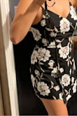 Love this romper dress! Looks like a dress from the front. Love the length, not too short and I can wear to work. - Carmy L.