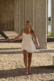 Great quality and love the detail. Eyelet lace is a classic style and this dainty dress is so easy to dress up or down. True to size but size up if you are between sizes or a taller gal since it could be a little short. - Christina K.
