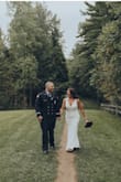 This dress was perfection! The price is amazing for a dress of this quality. I added a belt for a little bling and did need to hem some from the bottom as well. Thank you for making the perfect dress for our perfect day! - Jennifer N.