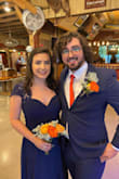 Beautiful dress, I got a lot of compliments when I wore it. It's very flattering, especially for apple shapes. It has built-in bra cups so you don't have to wear a bra with it (back is open).   Some loose threads I had to cut off with scissors but overall decent quality. - Fiorella C.