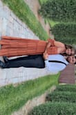 I got so many compliments at the wedding I attended. I got a medium since there weren't any smalls left. It fit good on me but a small would probably fit better. It was long on me but still stunning on! - Betty V.