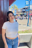 This shirt goes with anything and it's super flattering! - Yasmine R.