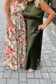 This dress was so flattering and I just loved the color for fall. My future daughter-in-law is also wearing a Lulus dress and she looks stunning. The dress was super comfortable. My only complaint would be I wish it came in patterns because the material showed spots that were wet or whatever easily. I would def buy this in other colors. I also took the Lulus size questionnaire and still bought 2 sizes to be sure and I kept the one they recommended. Great job and great dress. - Dorothy S.