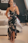 I bought this dress for a summer wedding and it is exactly what I was looking for. Beautiful and comfortable fabric, fit, and length are perfect with heels and I cannot wait to wear it! - Chelsea S.