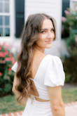 I ordered this jumpsuit for my bridal shower and I could not be more pleased. The jumpsuit is completely lined which is perfect because it isn't see-through. The quality is wonderful and the fabric has some weight to it, making it feel more expensive than it is. That being said, it's still light and airy so you won't overheat! I love the open back and it was perfect with a sticky bra. I received tons of compliments on it and I just love it! - Jamie J.