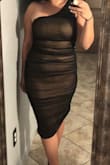 This fits me great, even tho everyone asked r it was see thru lol. Got a large - Yesenia R.