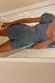 Looks like the photos. I wore it for a denim themed bachelorette party and got lots of compliments! - Diana L.