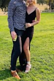 My husband got this for me for a fun date night and also wore it to a wedding. Love how it fits and the lace in the back is a great touch. I do wish the straps were adjustable but the fit was really good as is. - Doug G.