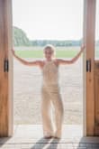 I absolutely loved this jumpsuit. I ended up wearing it for my wedding reception and I got so many compliments on it. The only bad thing I can say about it is that it runs long, but I am also 5'1 and most things are long on me. I ended up having to get it hemmed up because it was so long. Overall beautiful jumpsuit and I was so happy with it. - Marque R.