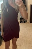 This dress is super cute, true to size, comfortable, stretchy, and such a great dress for a wedding guest! I received so many compliments! - Kimberly S.