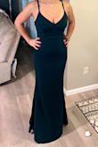 Very pretty dress but I swear you have to be 6 feet for the length to fit - Rebeca R.