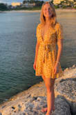 Loved the fit, it's a little loose in the busy and fits well overall! - Dominique H.