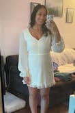 This dress is a perfect fit and is very comfortable! - Megan M.