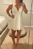 I ordered this for our upcoming wedding. It's not see through at all, extremely comfortable, and supportive in the bust. I can't wait to wear it at our rehearsal! - Amanda A.