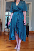I ordered a small and loved how this dress looked. I got tons of complements and felt so beautiful. - Trista C.