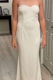 Great quality, heavy material, not the best for my specific body shape (wide waist small bust) but great dress! LOVE the back. - Lisa B.
