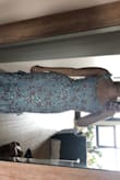 Fits well, is a very comfortable material, going to wear it to a wedding. I don't love the shiny polka dots that are on the pattern, but it can pretty easily ignore that. - Maggie M.