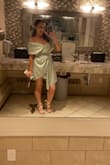 Wore this to a wedding and got so many compliments. Very comfortable, the strapless part fit really well and didn't need to be pulled up or fixed while dancing or anything. It needs to be ironed however as it arrived full of wrinkles which made it look sloppy. - Emily L.