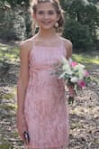 This dress was beautiful and elegant without all of the itches from sequins. It was a perfect fit!! Super comfortable, also!! - Tara B.