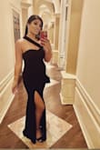I worer this dress to a friend's engagement party. It is so comfortable, beautiful, and so classy. It's amazing and I got so many compliments over it. It just threw to the size exactly like on the model. It's amazing and I loved it. - Saly R.