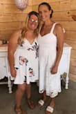 The dress fit great and is a very nice dress. There was a snag in the lace and not fixable but still a nice dress. - Courtney W.