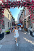 The fit is really good, the material light and I love the ruffles at the bottom. I got a ton of compliments and was really great for my vacation! - Xenia A.