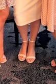 I haven't worn these yet, but I bought another pair of these heels in a different color. LOVE THESE HEELS! They're super comfortable and I have worn them all night for a wedding; never once was I uncomfortable. Plus perfect height. - Ashton E.