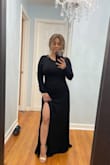 Simplicity never fails, I didn't want my dress to overshadow the main character, but also dressed accordingly for the event. LOVE IT - Rosemary G.