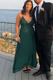 Beautiful color & fit! Had to get it hemmed on the bottom, because I am on the shorter side. Perfect for a formal wedding - Ashley T.