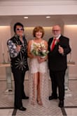 I looked everywhere for a "Walk through Dress" for my 25th-anniversary vow renewal at the Little Chapel of Flowers in Las Vegas. Las Vegas Vow Renewal for our 25th anniversary! Perfect for a dressy, edgy, comfy, and gorgeous outfit! - Melinda R.