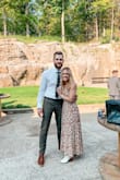 This dress was beautiful and I received lots of compliments. The neckline isn't the most supportive and the girls were close to spilling out frequently, so keep that in mind! - Lauren F.