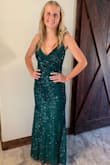 First time shopping at Lulus and to say I was impressed is an understatement. My daughter wanted a dark green dress for prom and this one didn't disappoint! The fit was perfect. The color was perfect (she got so many compliments), and it was very comfortable. She looked absolutely beautiful!!! We were very happy with the quality of the dress and will definitely return to Lulus for our next dress purchase. - Haylie D.