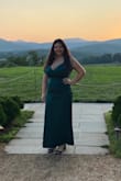 I wore this dress to an event and it was a little tight, but comfortable all night. I have big breasts in comparison to the rest of me, so it was very revealing in the top, I had to tuck them down to make it work lol If you're also big-breasted, I recommend sizing up. - Olivia M.