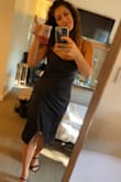 This was a great cocktail dress. Wedding rehearsal dinner dress. The bottom is looser than I like, I had it taken in a little to make a more hourglass fitted at the bottom only. From the knees up it for perfect. - Laura B.