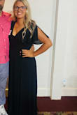 This dress was perfect and fit so well. It did run a little long but with heels it wasn't much of an issue. The dress made me feel fabulous! - Angela D.