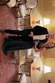 Wore this to a black tie wedding in the fall. The length was a little long for me, 5'6 wearing 4" heels. For the price, can't beat it. Always skeptical of fabric online but this was a great quality. - Meagan G.